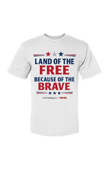 Land of the free because of the brave