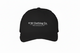 W Clothing Co Logo Baseball Cap - EMBROIDERED WHITE PRINT