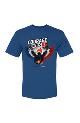 Courage unites us white logo