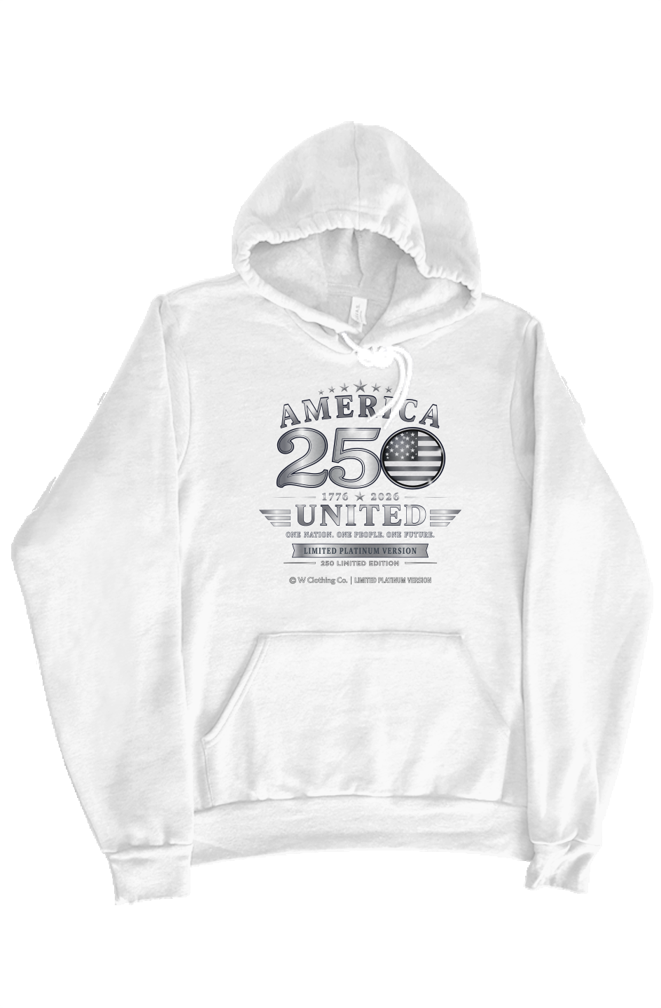 250 America platinum hoodie