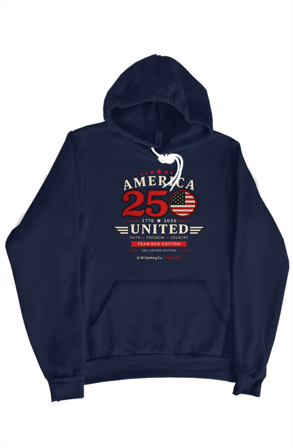 250 America red hoodie