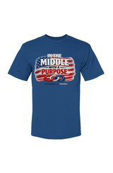 In the middle with a purpose