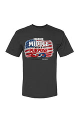 In the middle with a purpose
