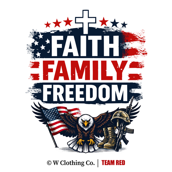 Faith Family Freedom Eagle