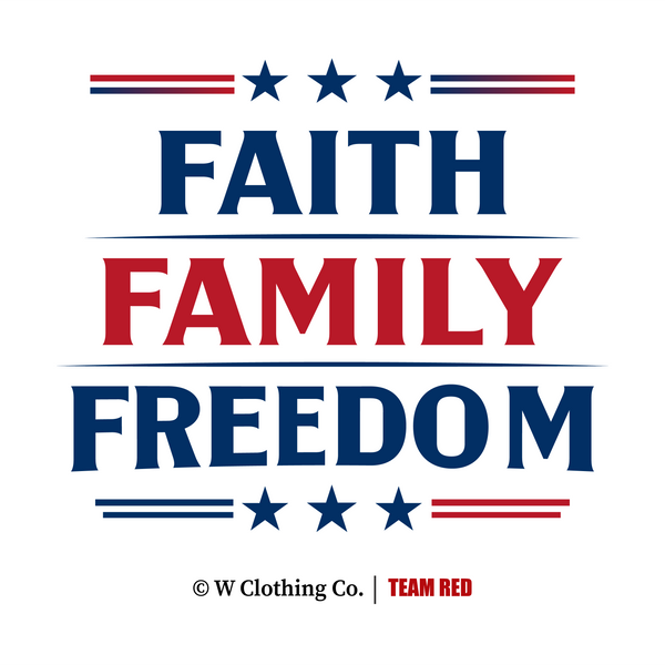 Faith Family Freedom Red